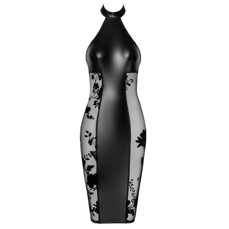 Noir - fényes-áttetsző nyakpántos ruha (fekete) 82932 termék bemutató kép