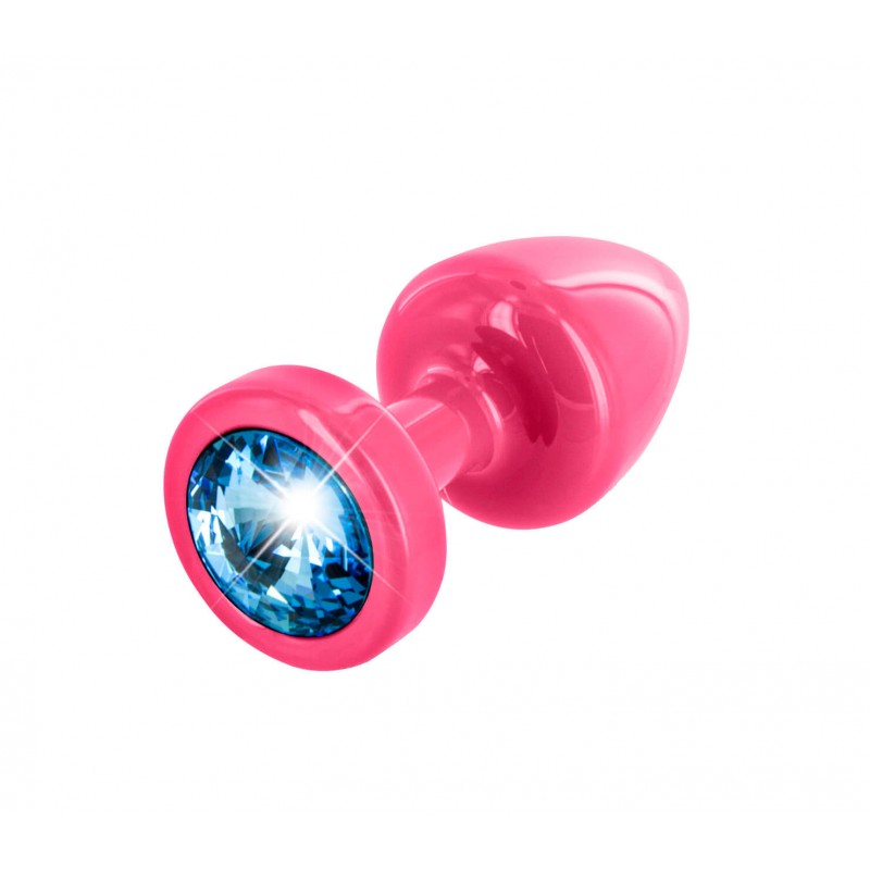 /DIOGOL Anni - kék köves anál kúp - pink (2,5cm) 75051 termék bemutató kép