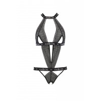 Passion Devil Mirajane - nyakpántos, nyitott body (fekete) 42719 termék bemutató kép