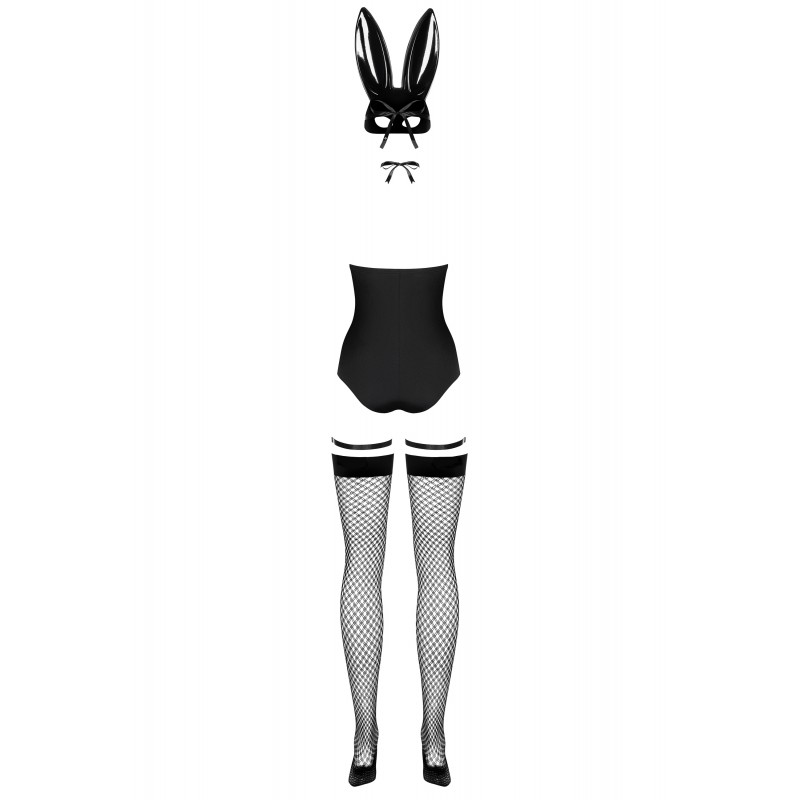 Obsessive OB7008 Sexy Bunny - nyuszilány jelmez (fekete) 53746 termék bemutató kép