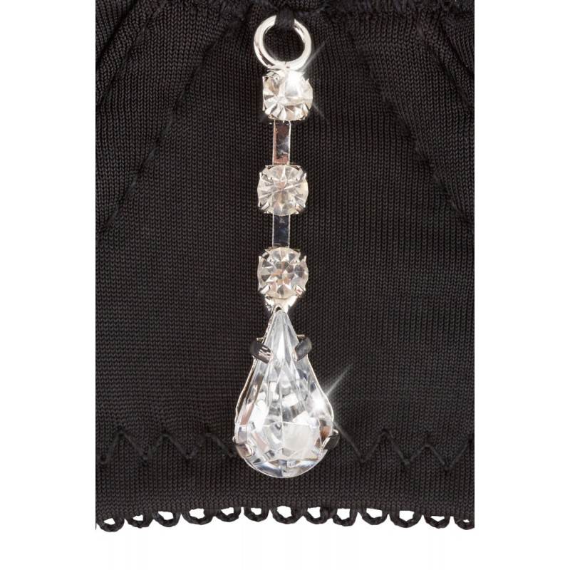 Abierta Fina - csillogó köves fehérnemű szett (fekete) 79216 termék bemutató kép