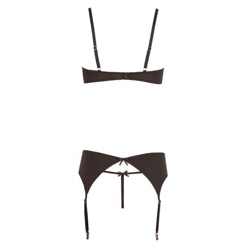 Abierta Fina - csillogó köves fehérnemű szett (fekete) 79219 termék bemutató kép