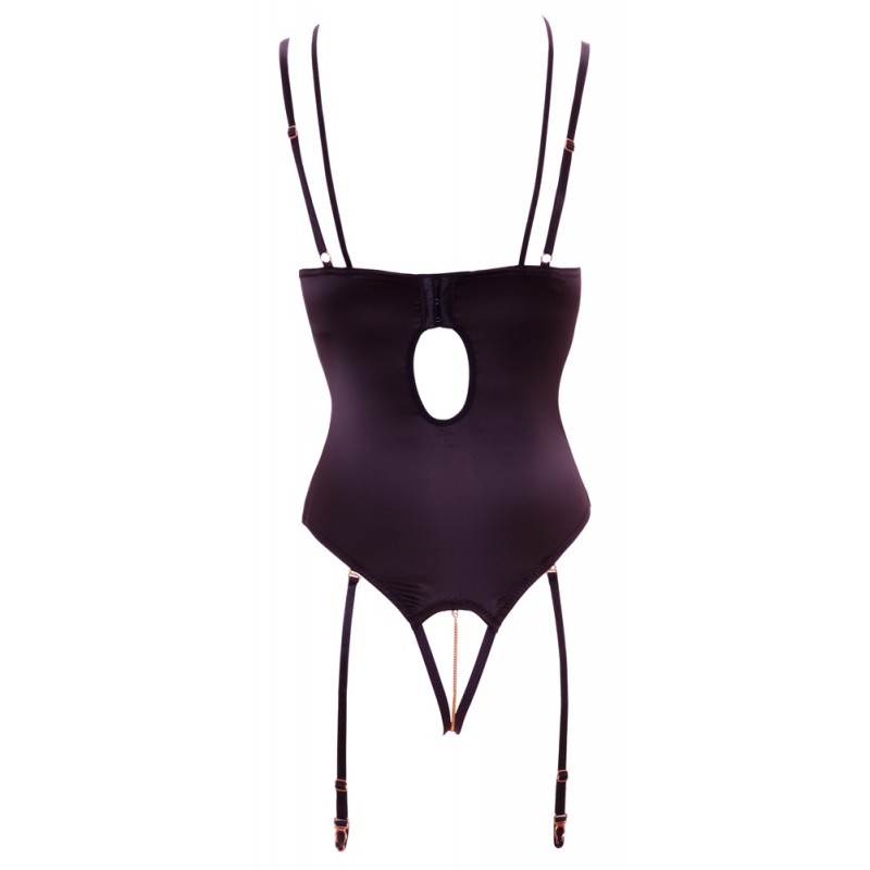 Abierta Fina - strasszos, pántos body (fekete) 79623 termék bemutató kép