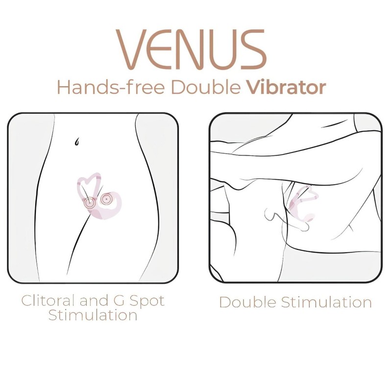 Adrien Lastic Venus - G-pont- és csikló vibrátor (pink) 122461 termék bemutató kép