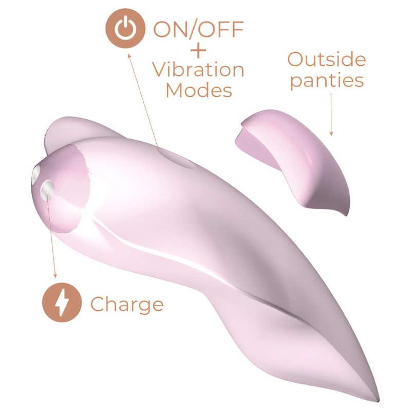 Adrien Lastic Temptation - okos csikló vibrátor (pink) 122578 termék bemutató kép