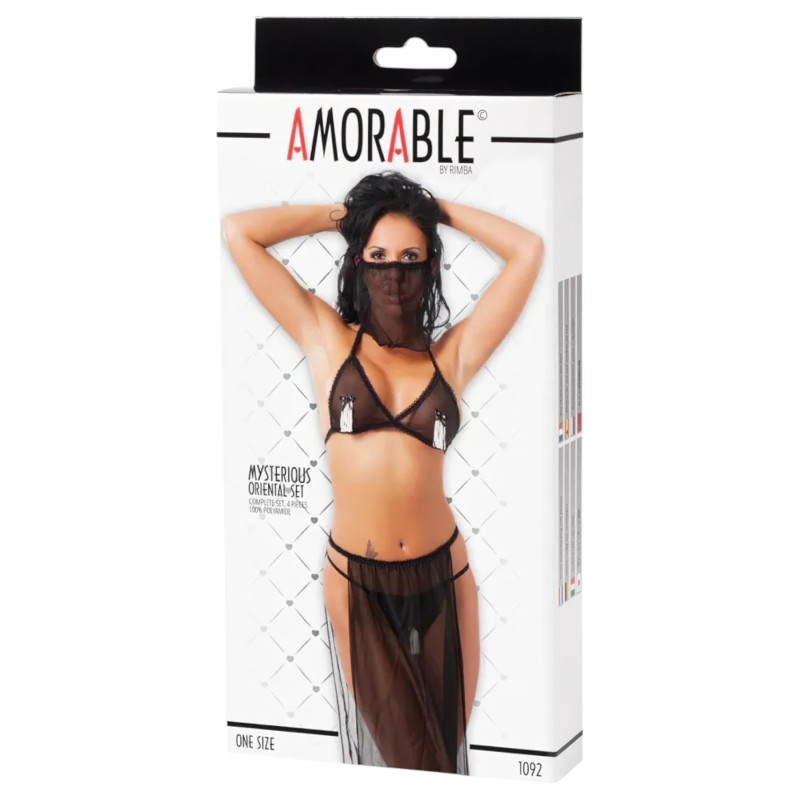 Amorable - fekete hastáncos jelmez (S-L) 115286 termék bemutató kép