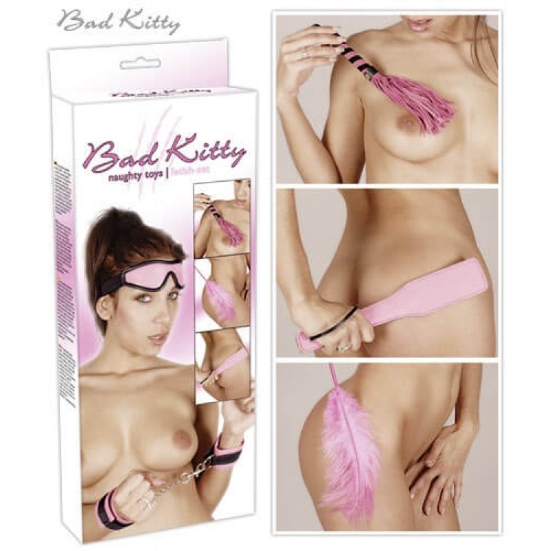 Bad Kitty - Fetish szett - rózsaszín 34078 termék bemutató kép