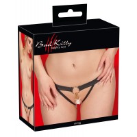 Bad Kitty - láncos-gyűrűs női alsó (fekete) 75256 termék bemutató kép