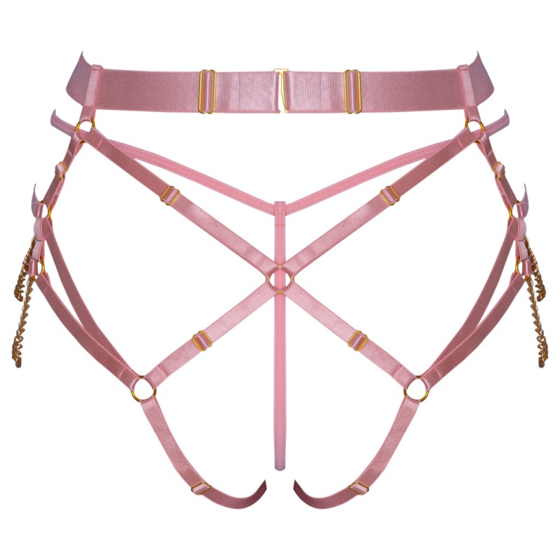 Bad Kitty - láncos hám tangával (pink) 123321 termék bemutató kép