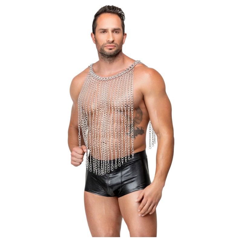 Bad Kitty - láncszem nyakörv és öv (ezüst) 152039 termék bemutató kép