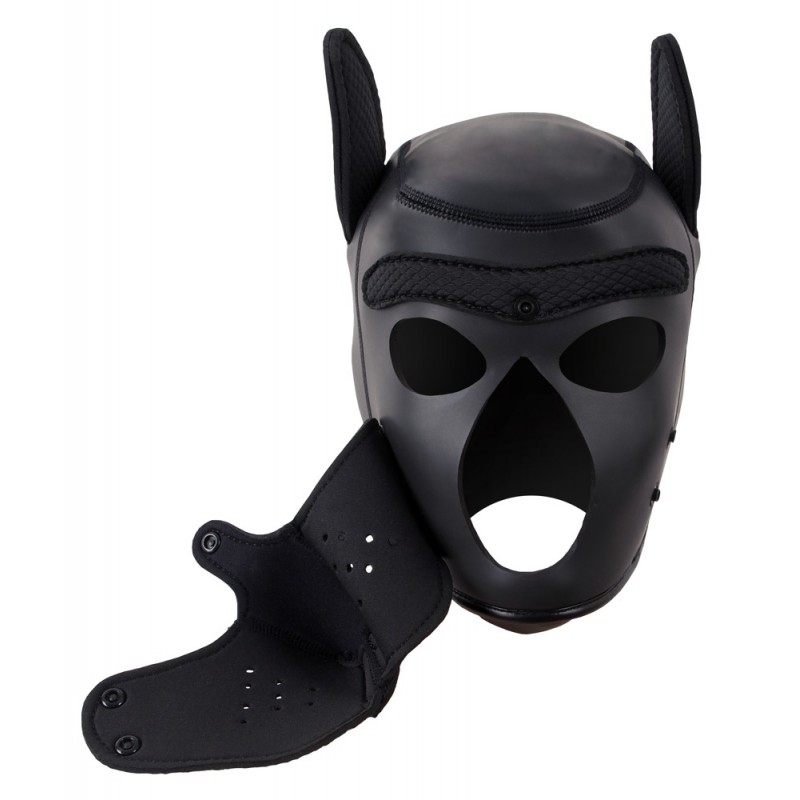 Bad Kitty - neoprén női kutya maszk - fekete (S-L) 65498 termék bemutató kép
