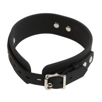 Bad Kitty - szilikon nyakörv pórázzal (fekete) 35118 termék bemutató kép