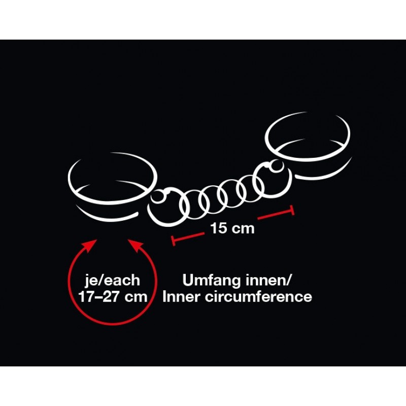 Bad Kitty - szíves bilincsek (fekete) 33953 termék bemutató kép