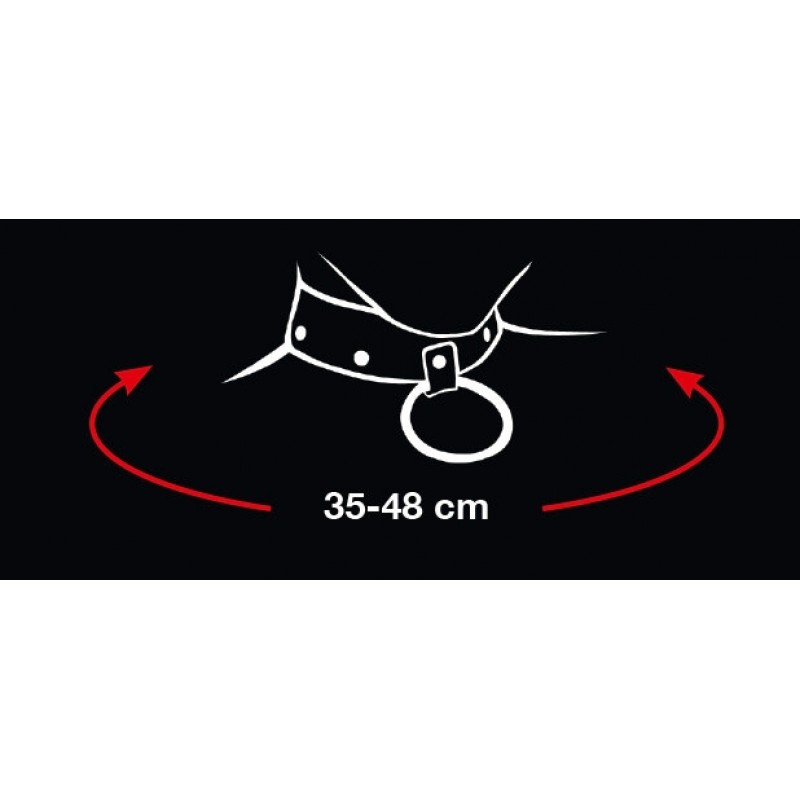 Bad Kitty - szíves nyakörv és fém póráz (fekete) 33948 termék bemutató kép