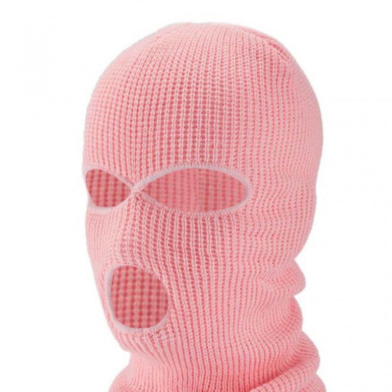 Balaclava - kötött maszk 3 nyílással (pink) 70328 termék bemutató kép