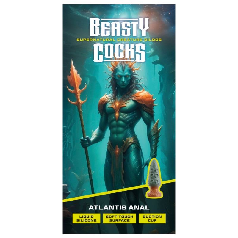 Beasty Cocks Atlantis - atlantiszi análplug (zöld) 125615 termék bemutató kép