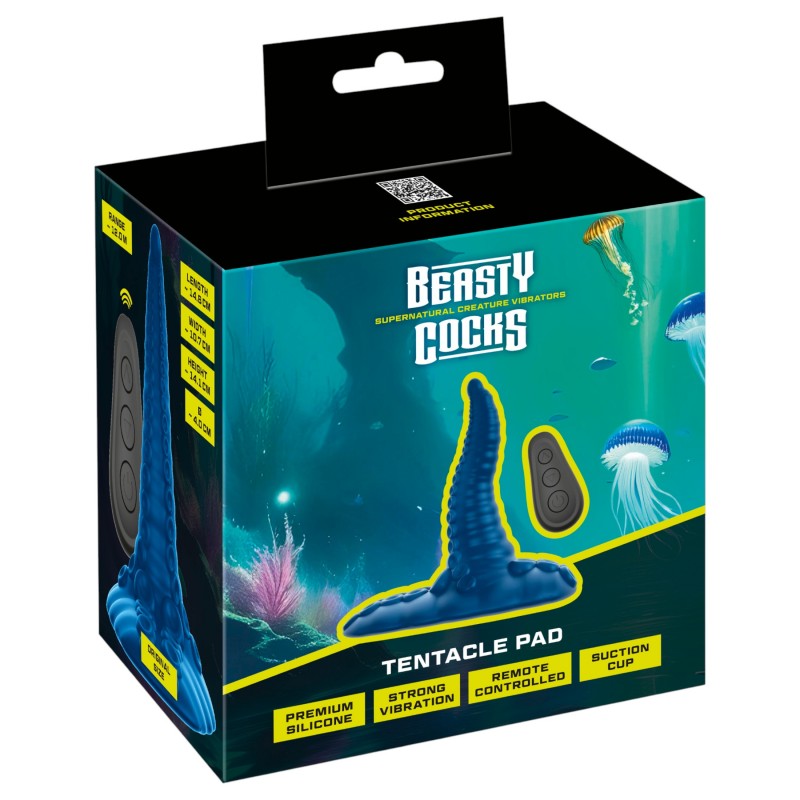 Beasty Cocks - polipkar G-pont párna vibrátor (kék) 124979 termék bemutató kép
