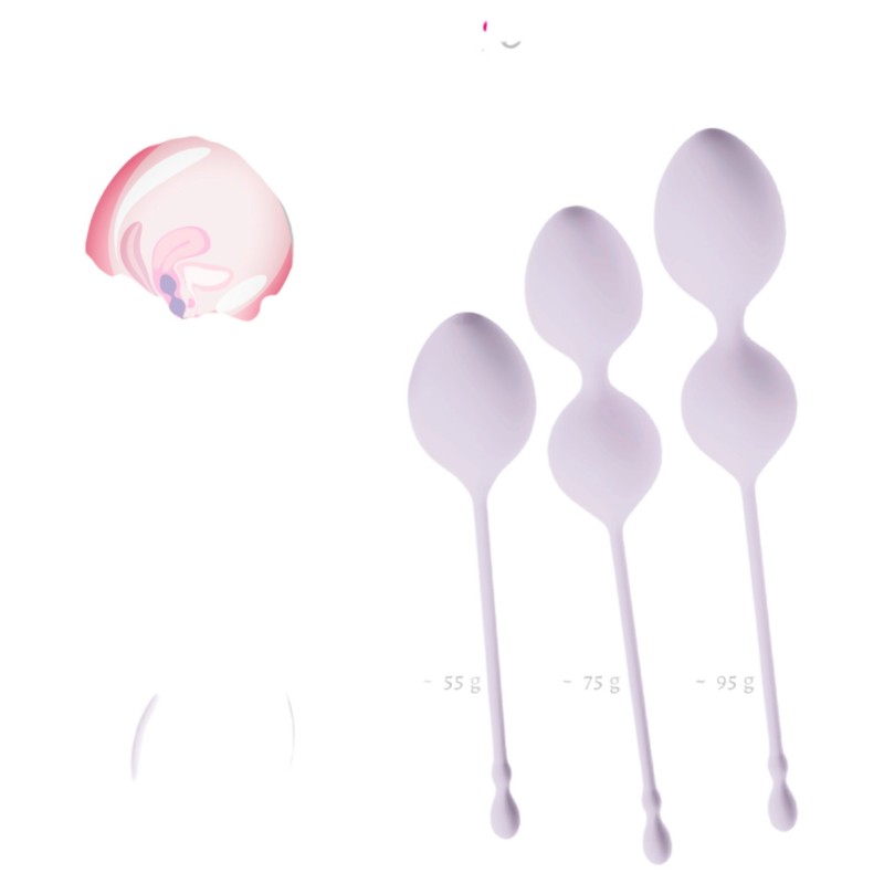 Beau Coeur Elorin - gésagolyó tréning szett - 3 részes (lila) 126460 termék bemutató kép