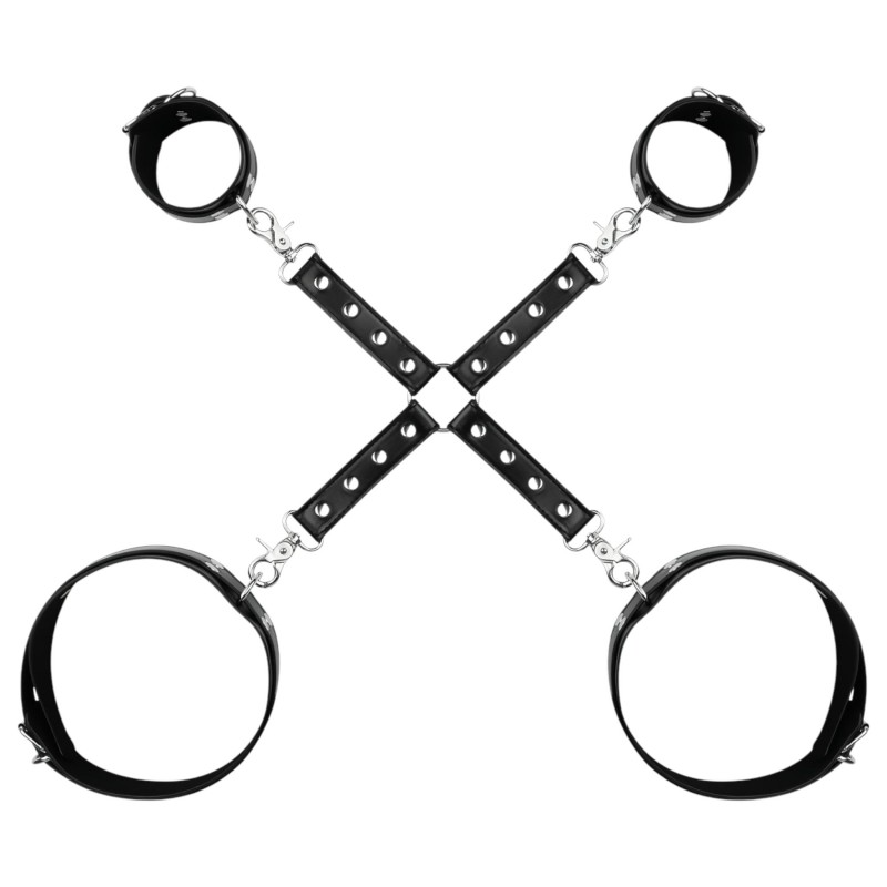 Bedroom Fantasies - csukló- és comb bilincs (fekete) 115954 termék bemutató kép