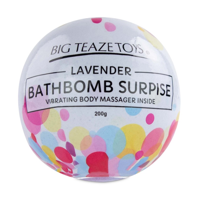 Big Teaze Toys - fürdőbombába rejtett minivibrátor (levendula) 33833 termék bemutató kép