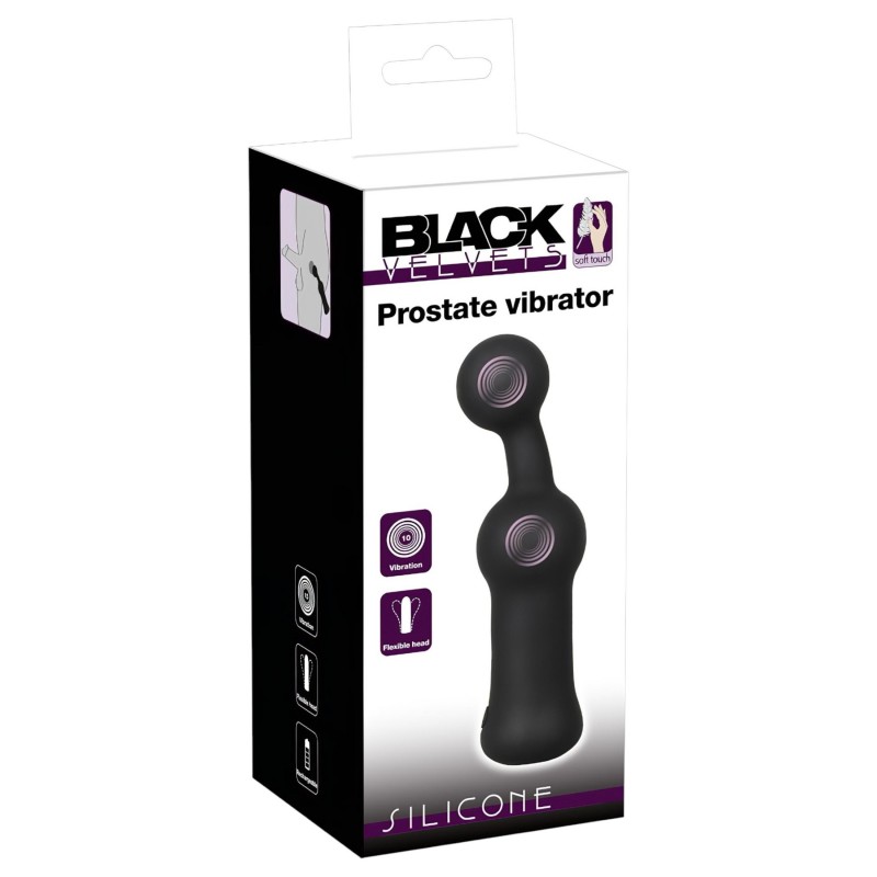 Black Velvets - Prosztata vibrátor (fekete) 128914 termék bemutató kép