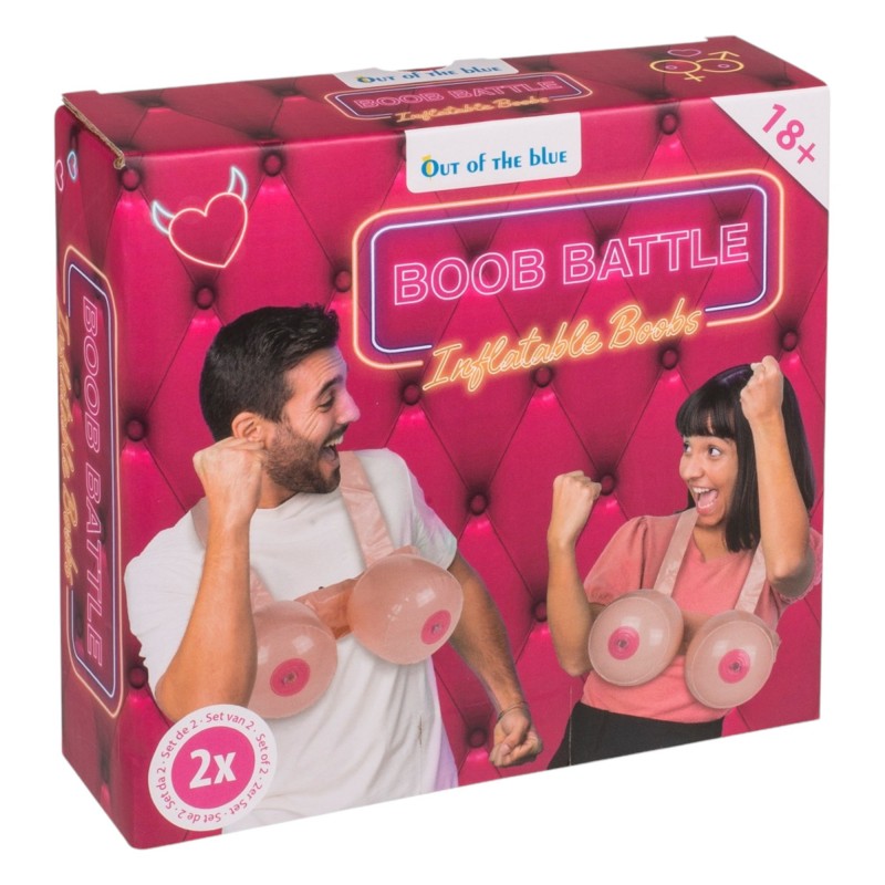 Boob Battle - felfújható felcsatolható cicicsata (natúr) 96157 termék bemutató kép