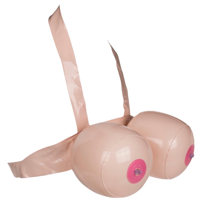 Boob Battle - felfújható felcsatolható cicicsata (testszínű) 143214 termék bemutató kép
