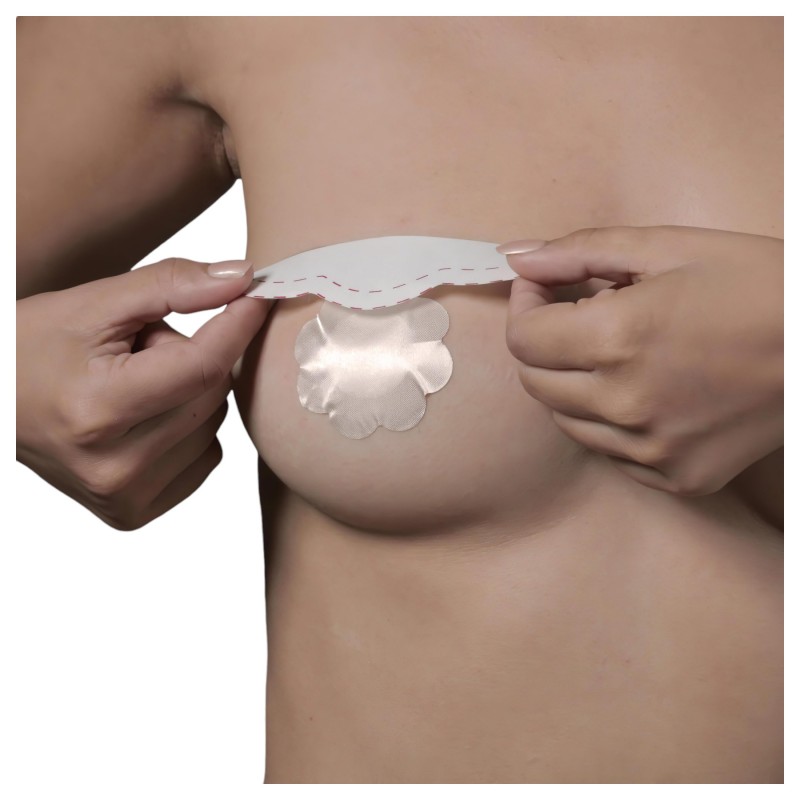 Bye Bra D-F - láthatatlan push-up melltartó tapasz (pink, 6 db) 140760 termék bemutató kép