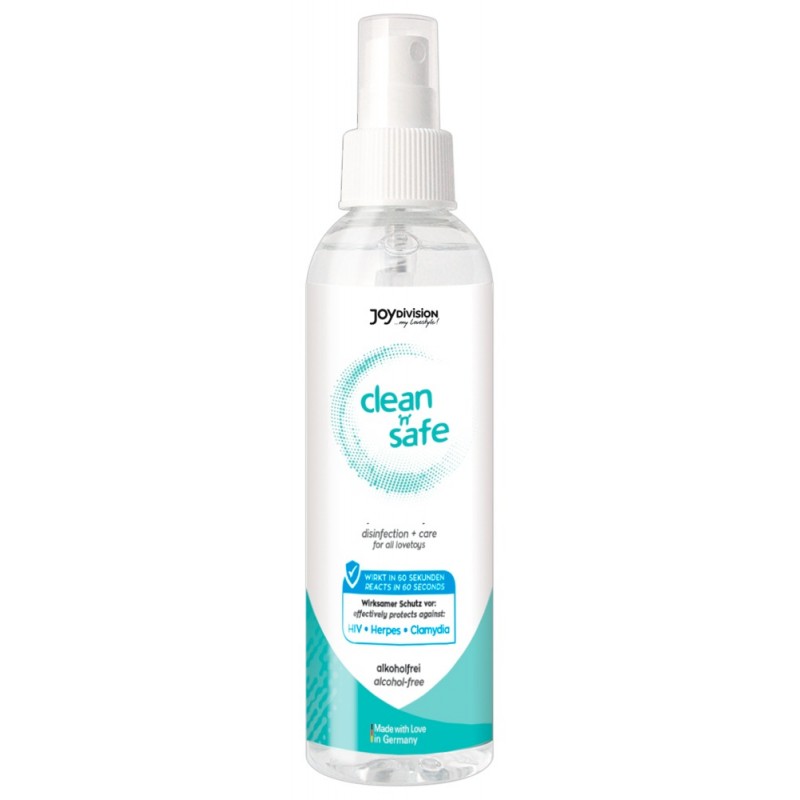 JoyDivision Clean Safe - fertőtlenítő és tisztító spray (200 ml) 3140 termék bemutató kép