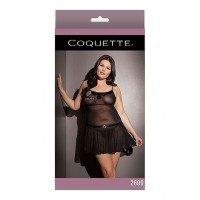 Coquette Plus Size - rendőrnő babydoll (fekete) 51206 termék bemutató kép