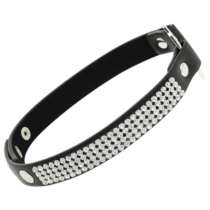 Coquette - strasszos choker szív medállal (fekete) 120532 termék bemutató kép