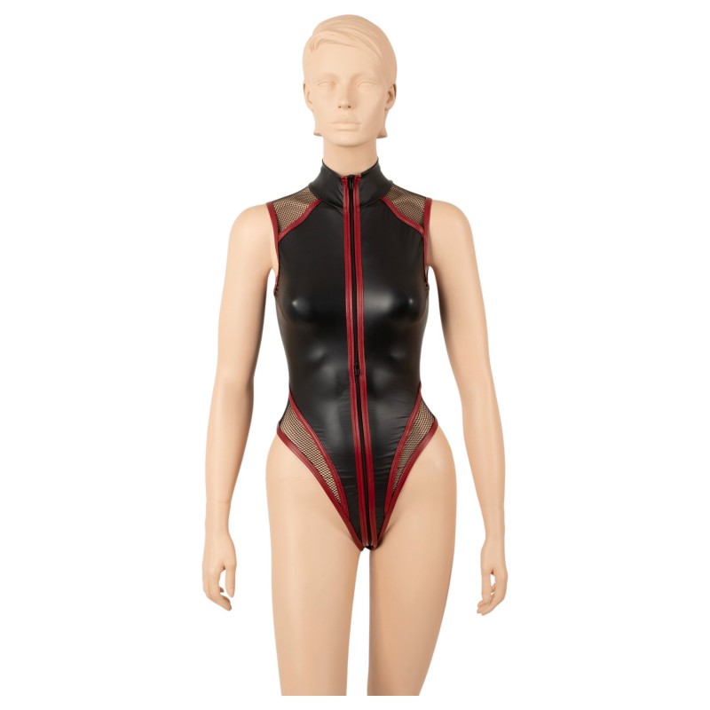Cottelli - cipzáras necc body (fekete) 149538 termék bemutató kép
