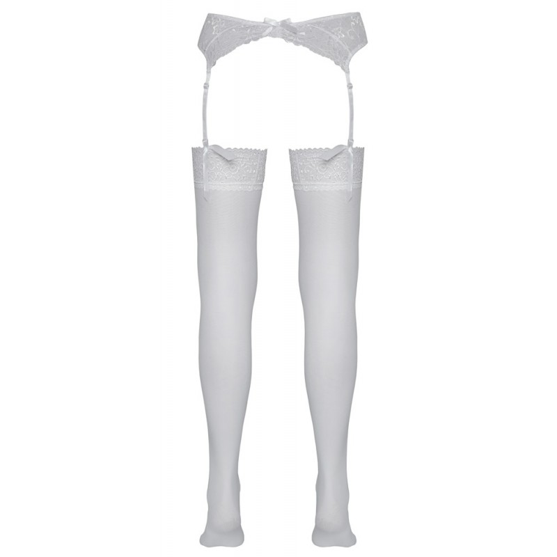 Cottelli - Csipkés harisnya (fehér) 79031 termék bemutató kép