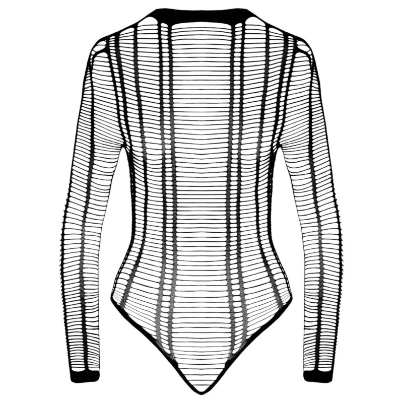 Cottelli - fekete csíkos nyitott body (S-L) 153475 termék bemutató kép