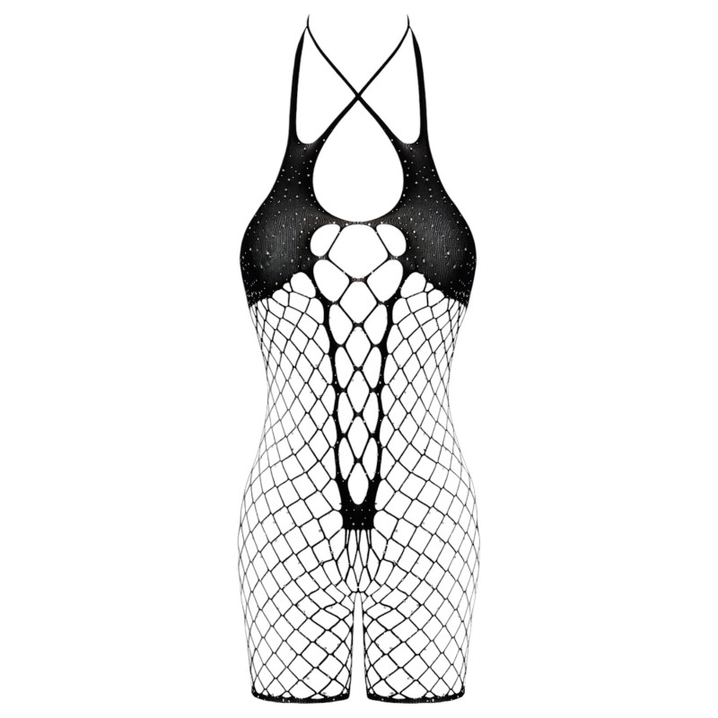 Cottelli - fekete hálós nyitott body (S-L) 153461 termék bemutató kép