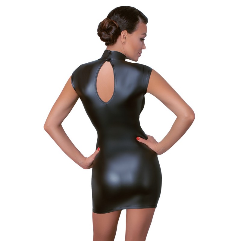 Cottelli - fényes, testre simuló ruha (fekete) 72380 termék bemutató kép