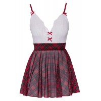 Cottelli - iskoláslány kosztüm (piros-fehér) 82913 termék bemutató kép