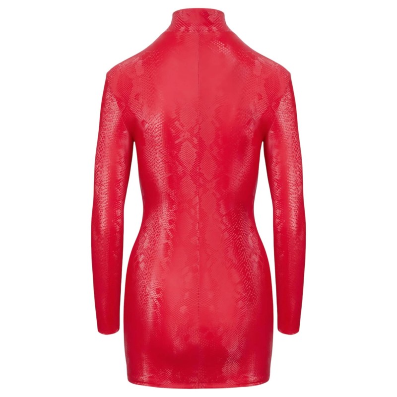 Cottelli - kígyóbőr mintás miniruha (piros) 113532 termék bemutató kép