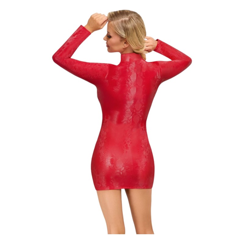 Cottelli - kígyóbőr mintás miniruha (piros) 95094 termék bemutató kép