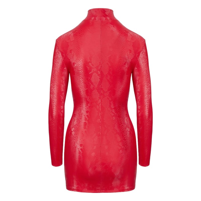 Cottelli - kígyóbőr mintás miniruha (piros) 95097 termék bemutató kép