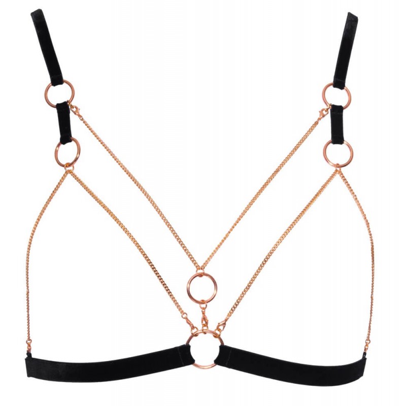 Cottelli - láncos, dísz testhám - 2 részes (fekete) 70987 termék bemutató kép