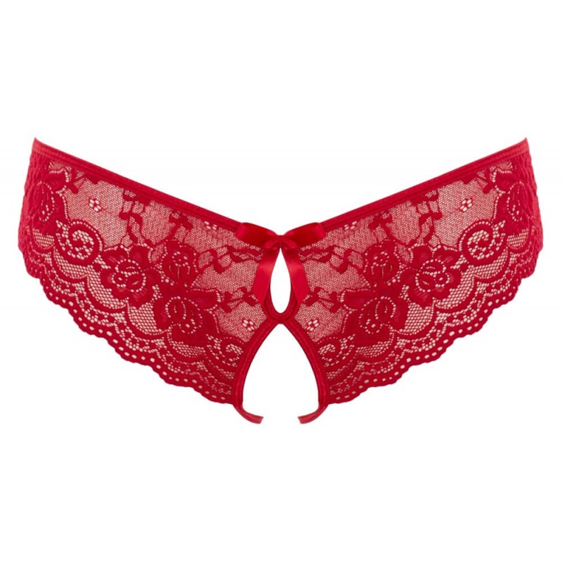 Cottelli - masnis nyitott női francia bugyi (piros) 63417 termék bemutató kép