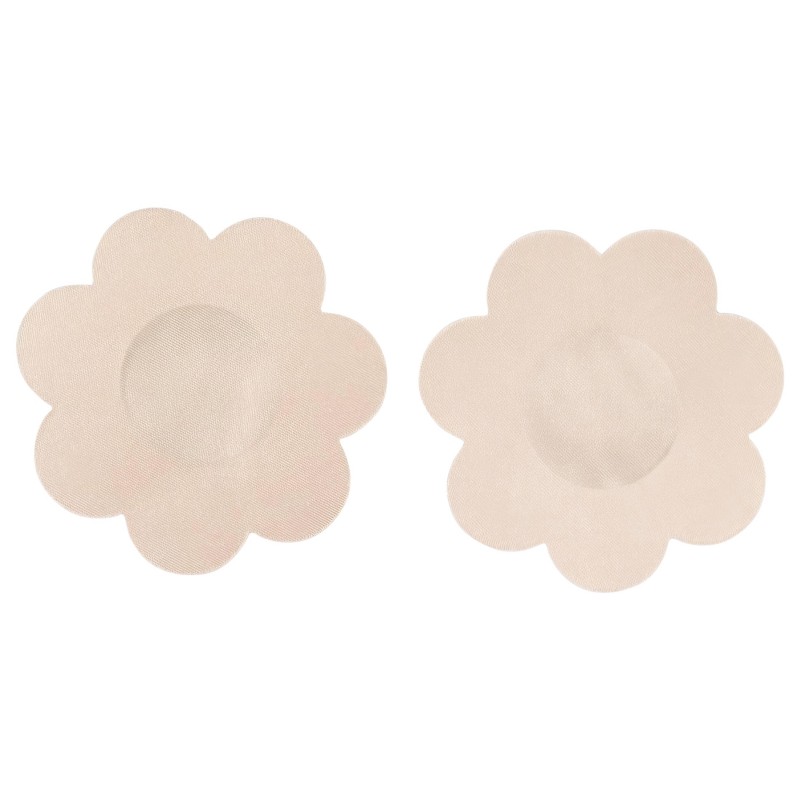Cottelli Nipple Cover - virág mellbimbó tapasz (natúr, 12 db) 130665 termék bemutató kép