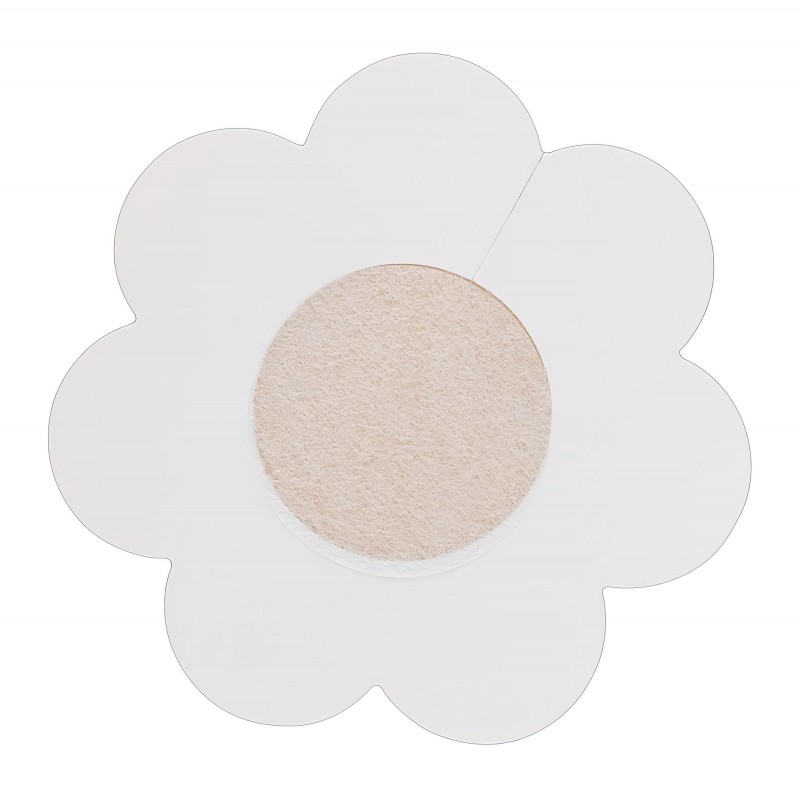 Cottelli Nipple Cover - virág mellbimbó tapasz (natúr, 12 db) 130667 termék bemutató kép