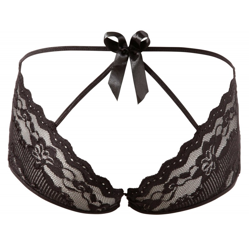 Cottelli - Pikáns, csipke francia bugyi (fekete) 6519 termék bemutató kép