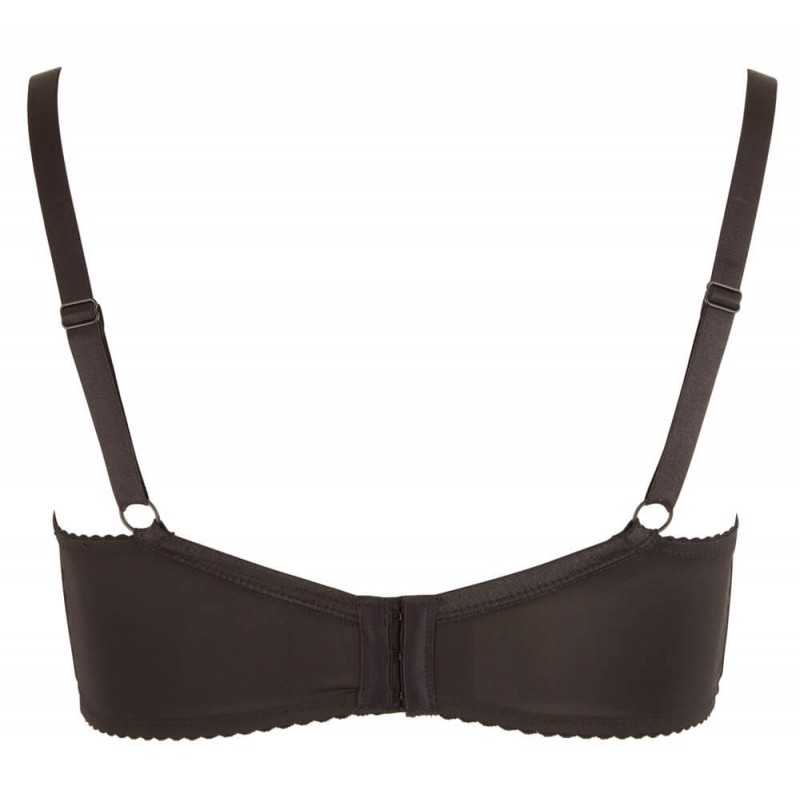 Cottelli Plus Size - merevített mellemelő (fekete) 15077 termék bemutató kép