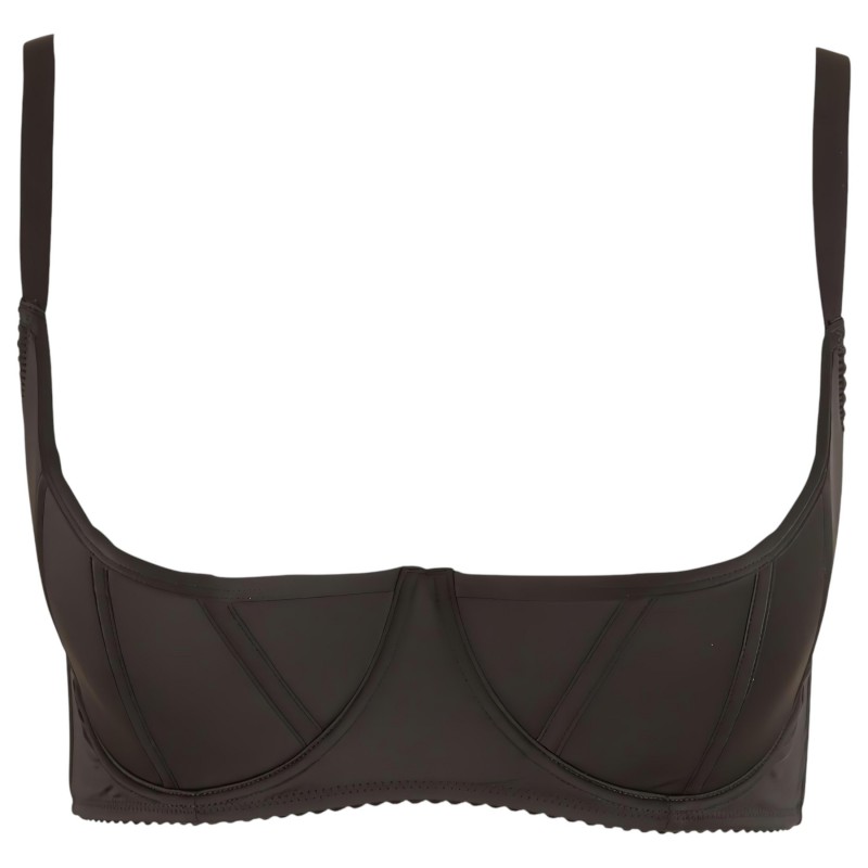 Cottelli Plus Size - merevített push-up melltartó (fekete) 140908 termék bemutató kép