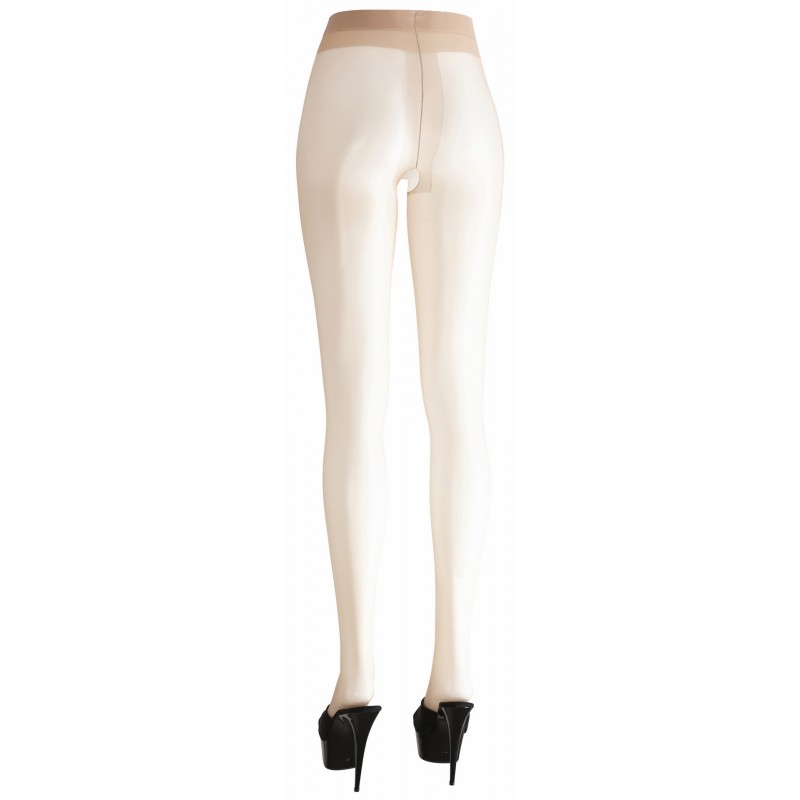 Cottelli - Selyemfényű szex harisnya (natúr) 3645 termék bemutató kép