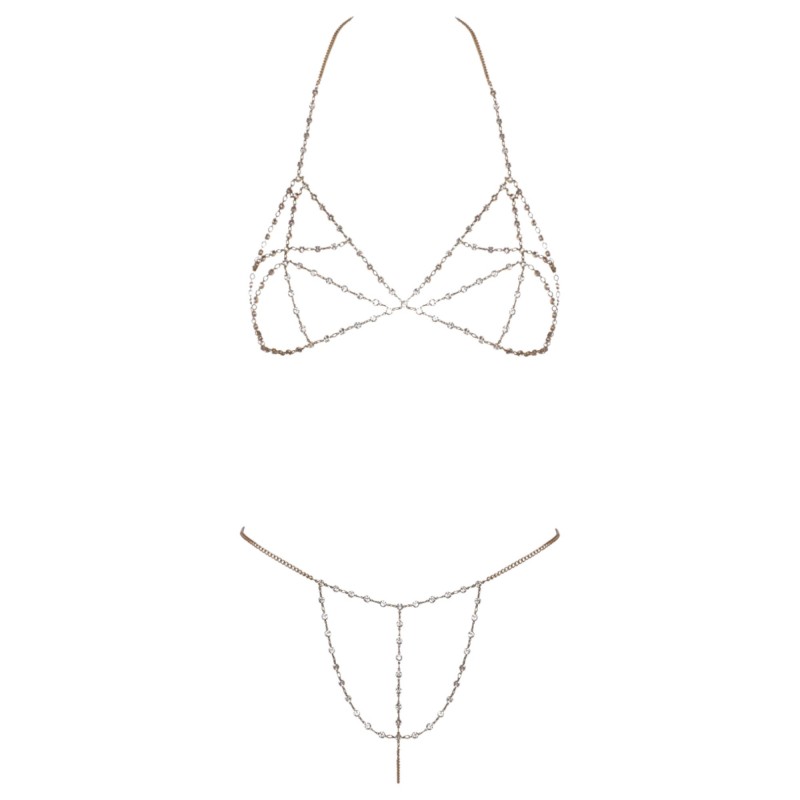 Cottelli - Strasszos láncbikini (ezüst) 97362 termék bemutató kép