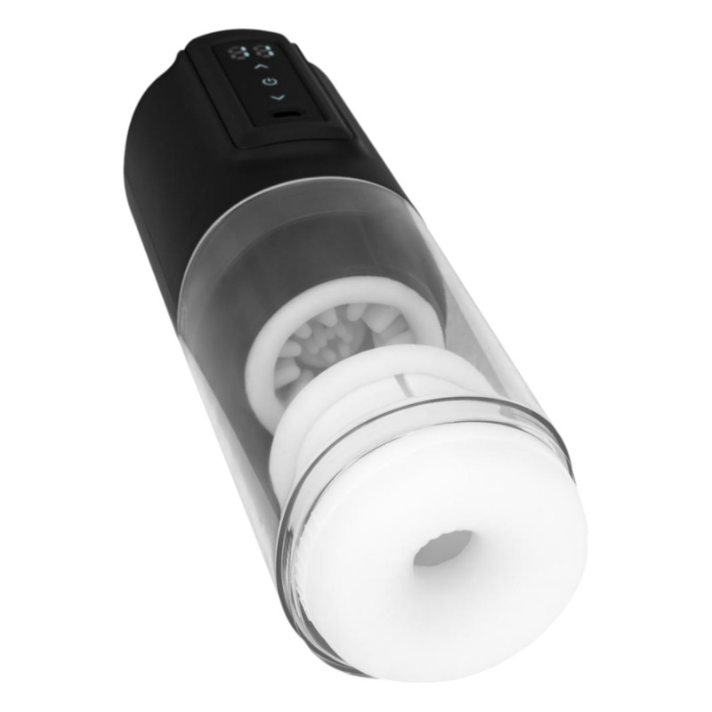 CRUIZR CX10 - forgó, fel-le mozgó maszturbátor (fekete) 97062 termék bemutató kép